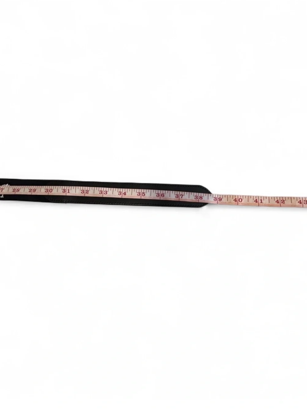 Men's Black Belt with Blue Stripe - Casual Webbing Strap